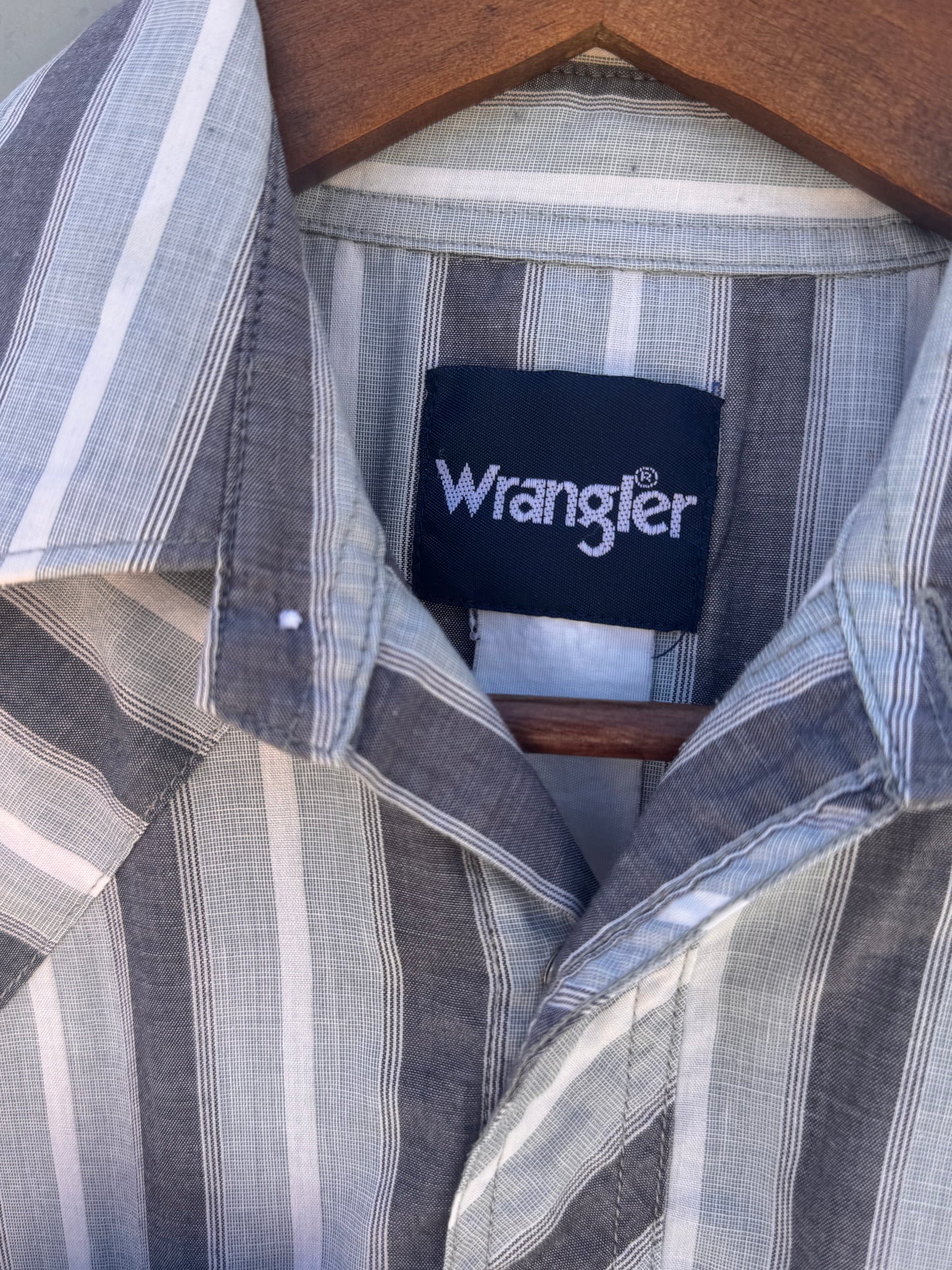 Grey Wrangler Button Up