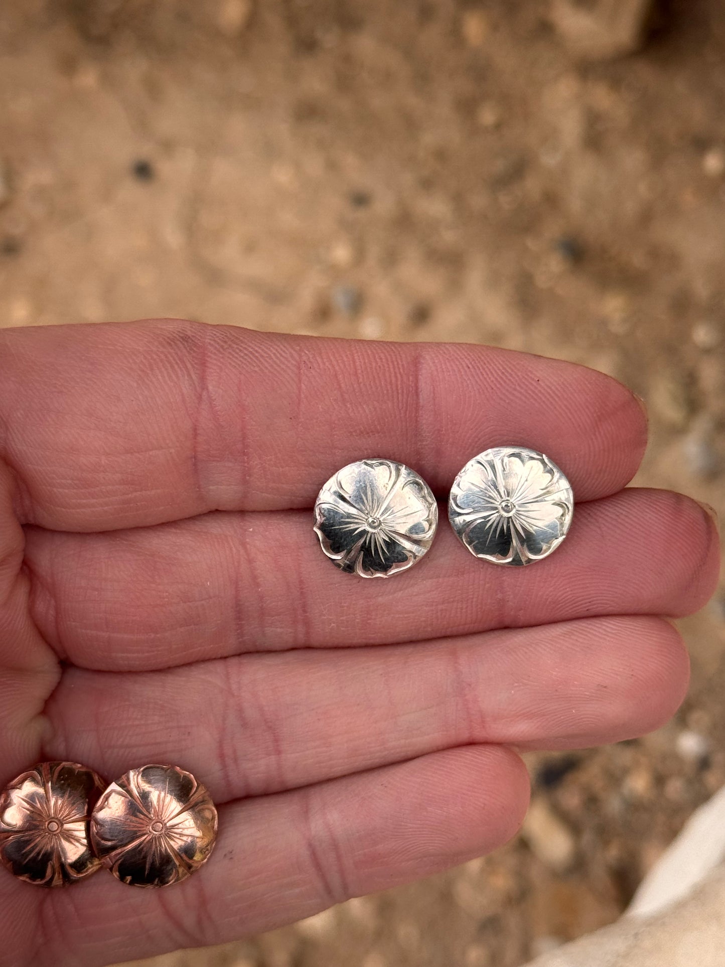 Sterling Flower Studs