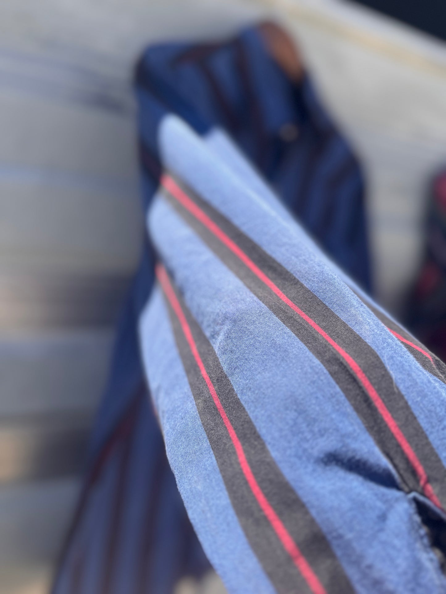 Blue and Black Wrangler Button Up