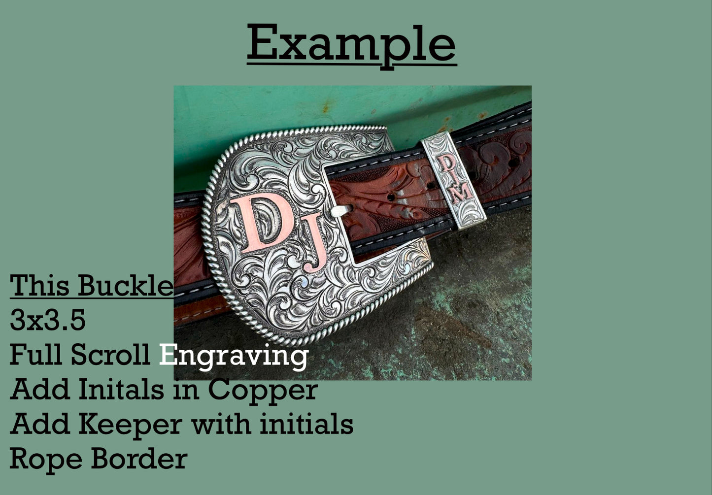 Custom Belt Buckle 6-8 Week Turnaround Time