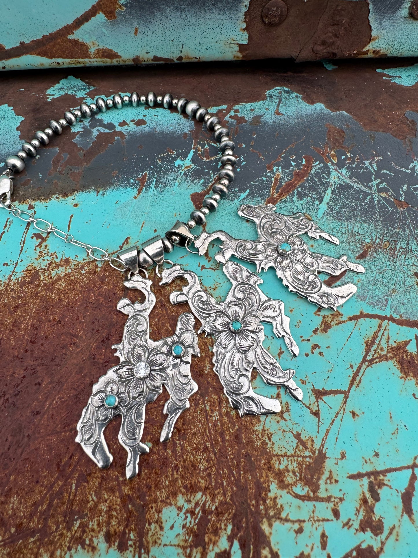 Bucking Horse Pendants