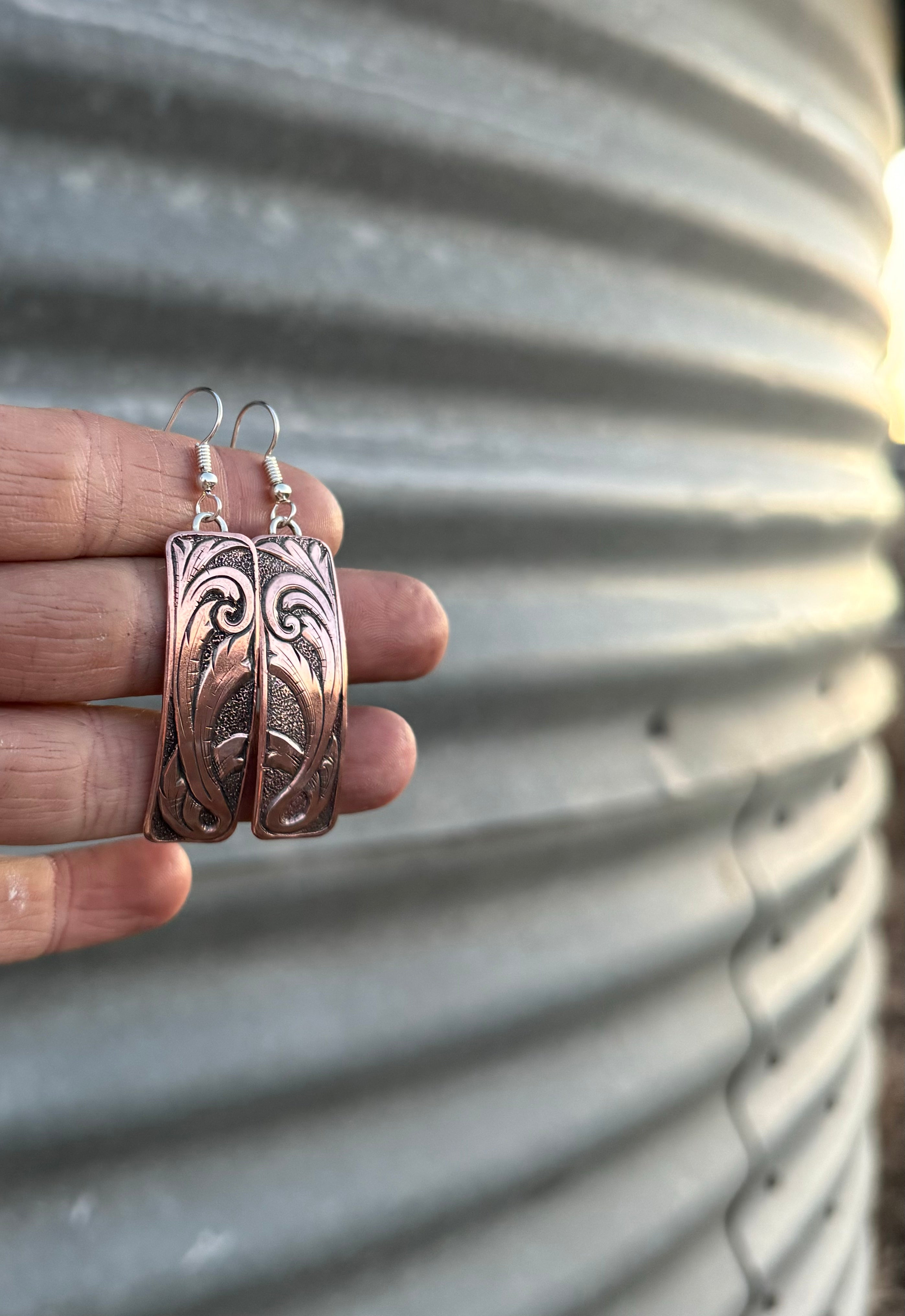 PRE-ORDER Copper Scroll Earrings