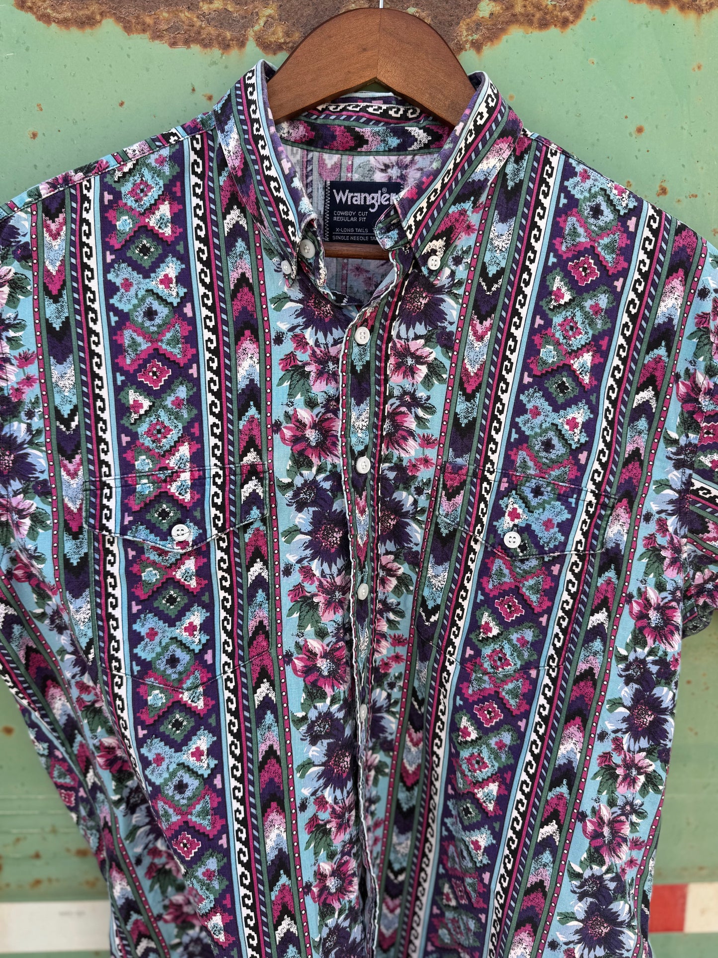 Vintage Wrangler Floral Button Up