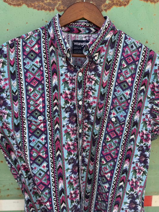 Vintage Wrangler Floral Button Up