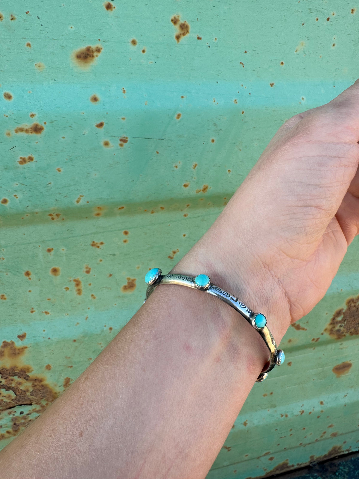 Sterling Silver Turquoise Bangle