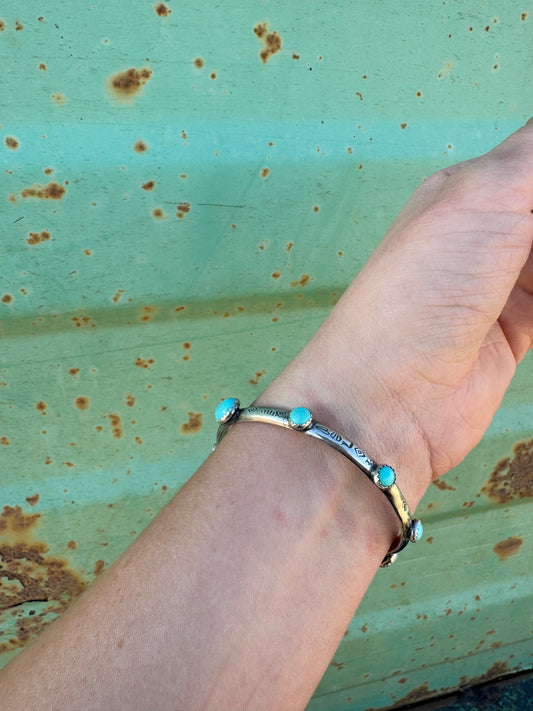 Sterling Silver Turquoise Bangle