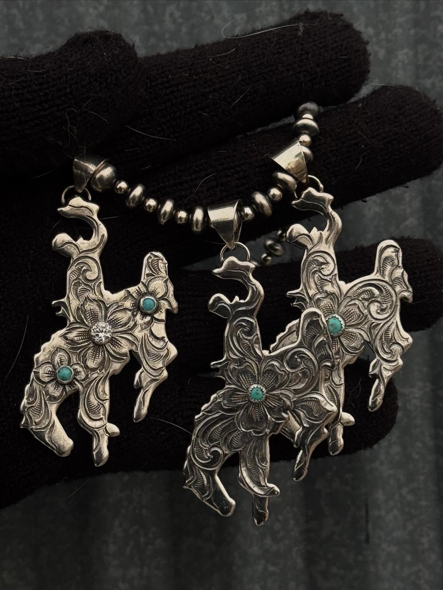 Bucking Horse Pendants
