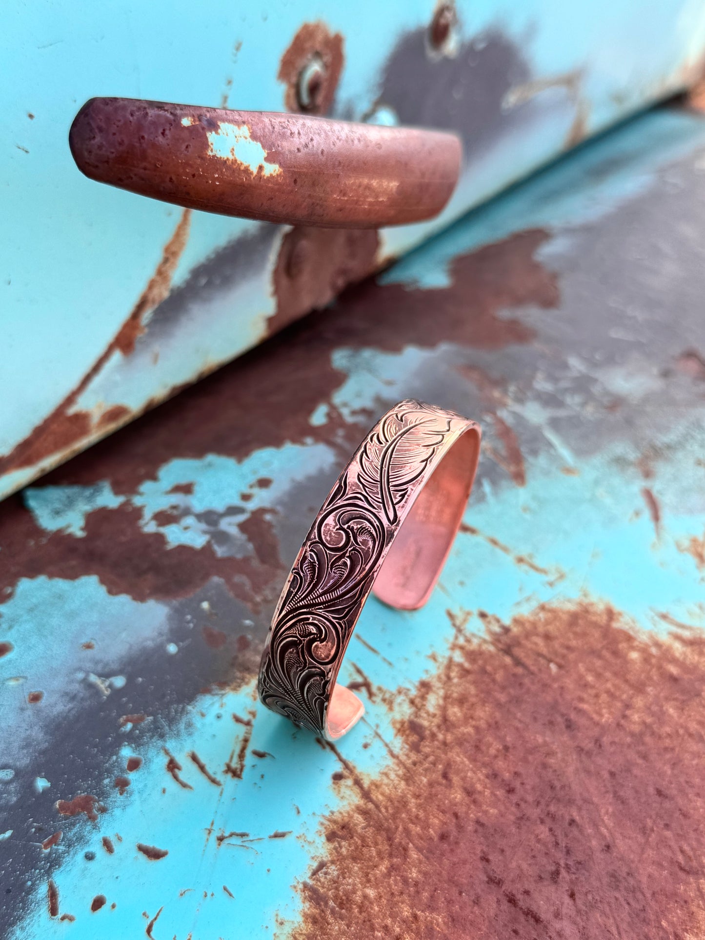 Feather Copper Cuff