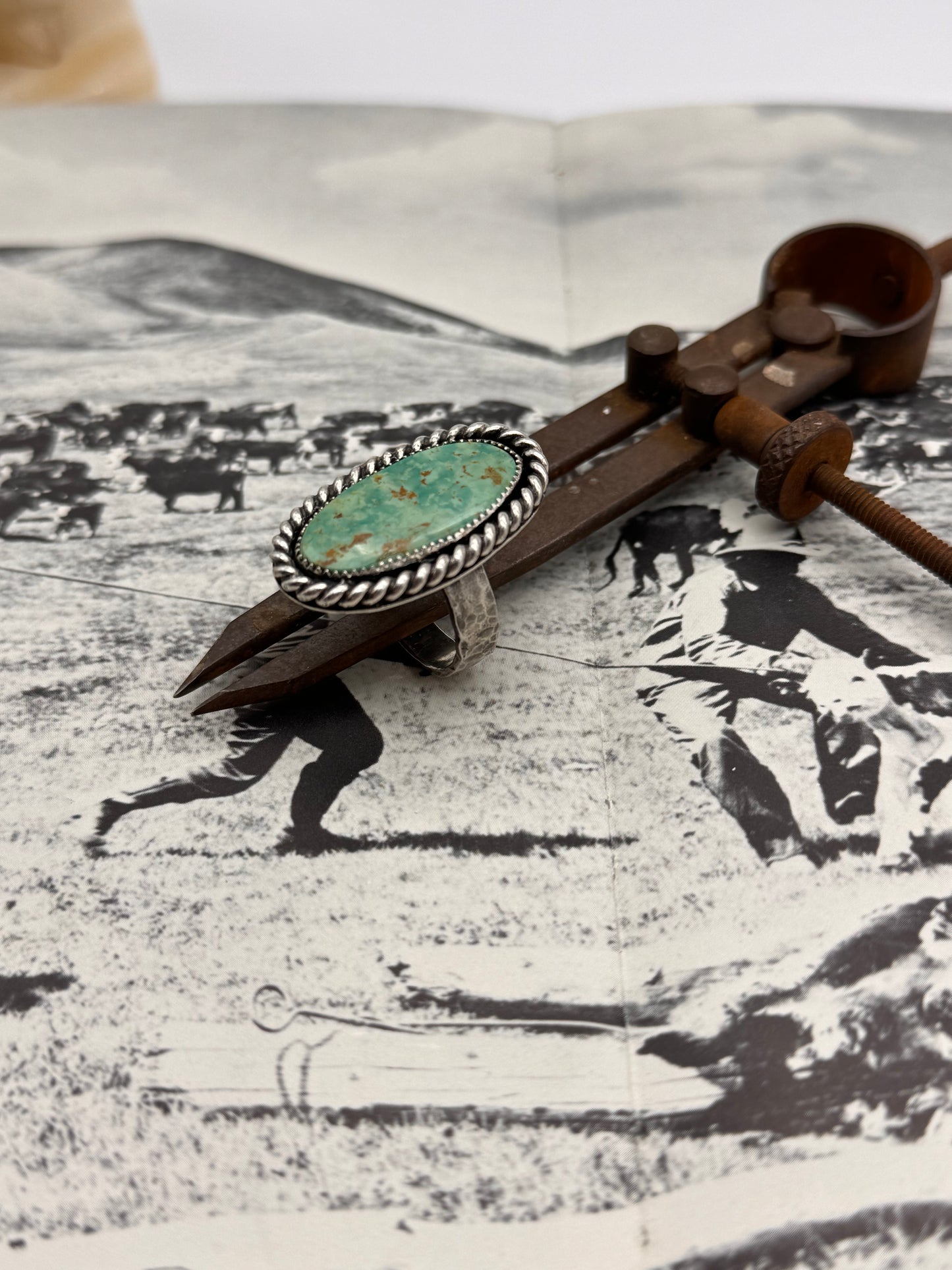 Large Oval Turquoise Ring
