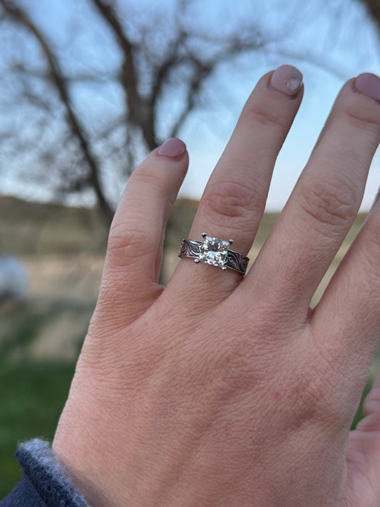 Princess Cut Custom Ring