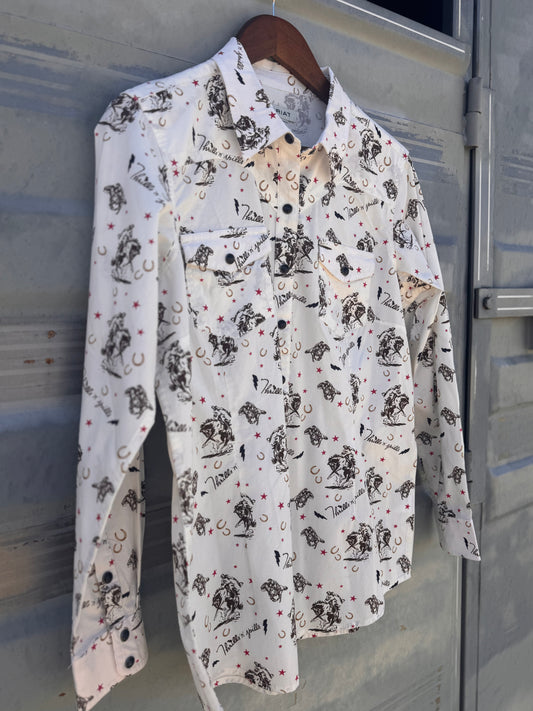 Ariat Thrills and Spills Button Up