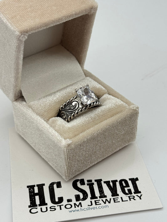 Engagement Ring Rope Edge