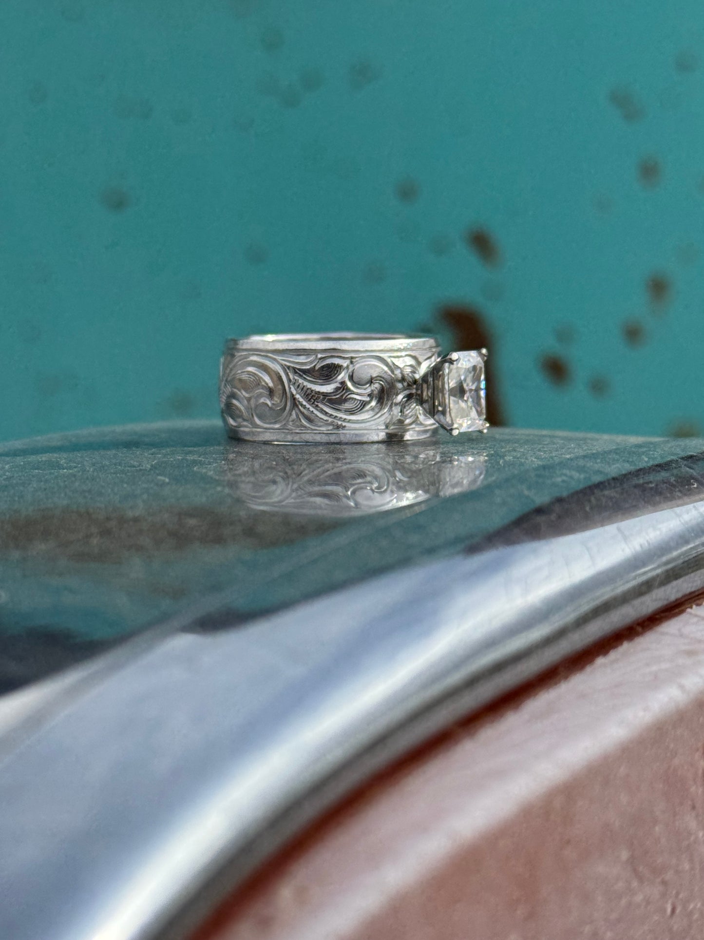 Moissanite Engagement Ring