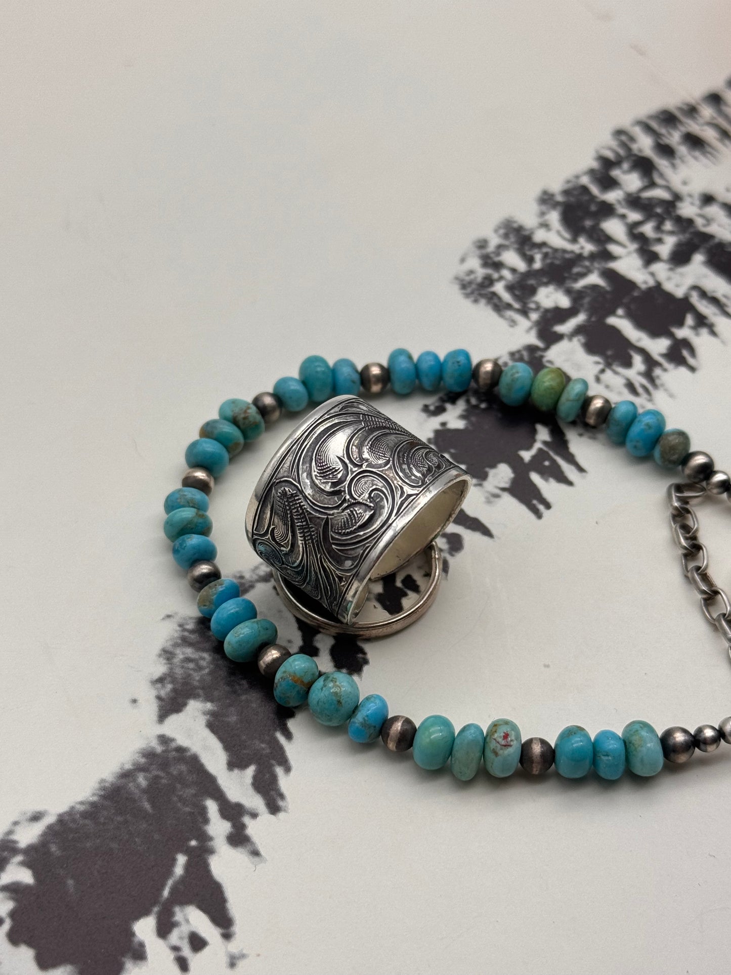 Silver Scroll Band