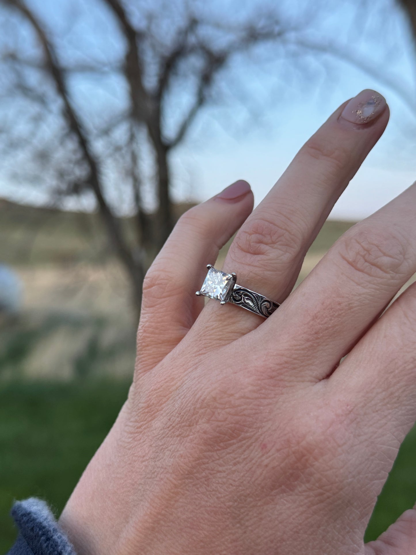 Princess Cut Custom Ring