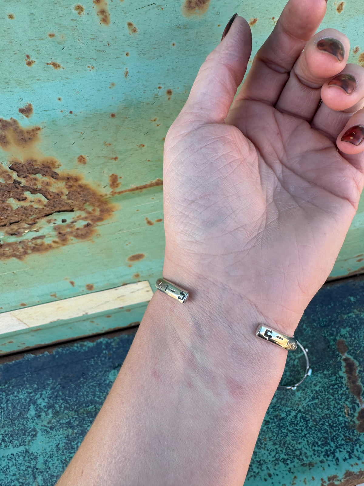 Stamped Sterling Cuff
