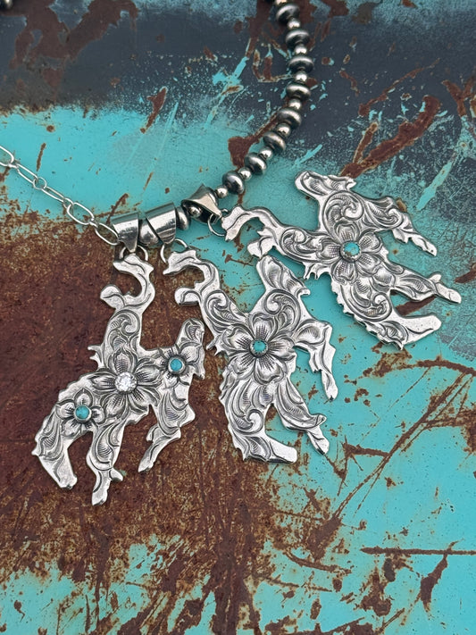 Bucking Horse Pendants
