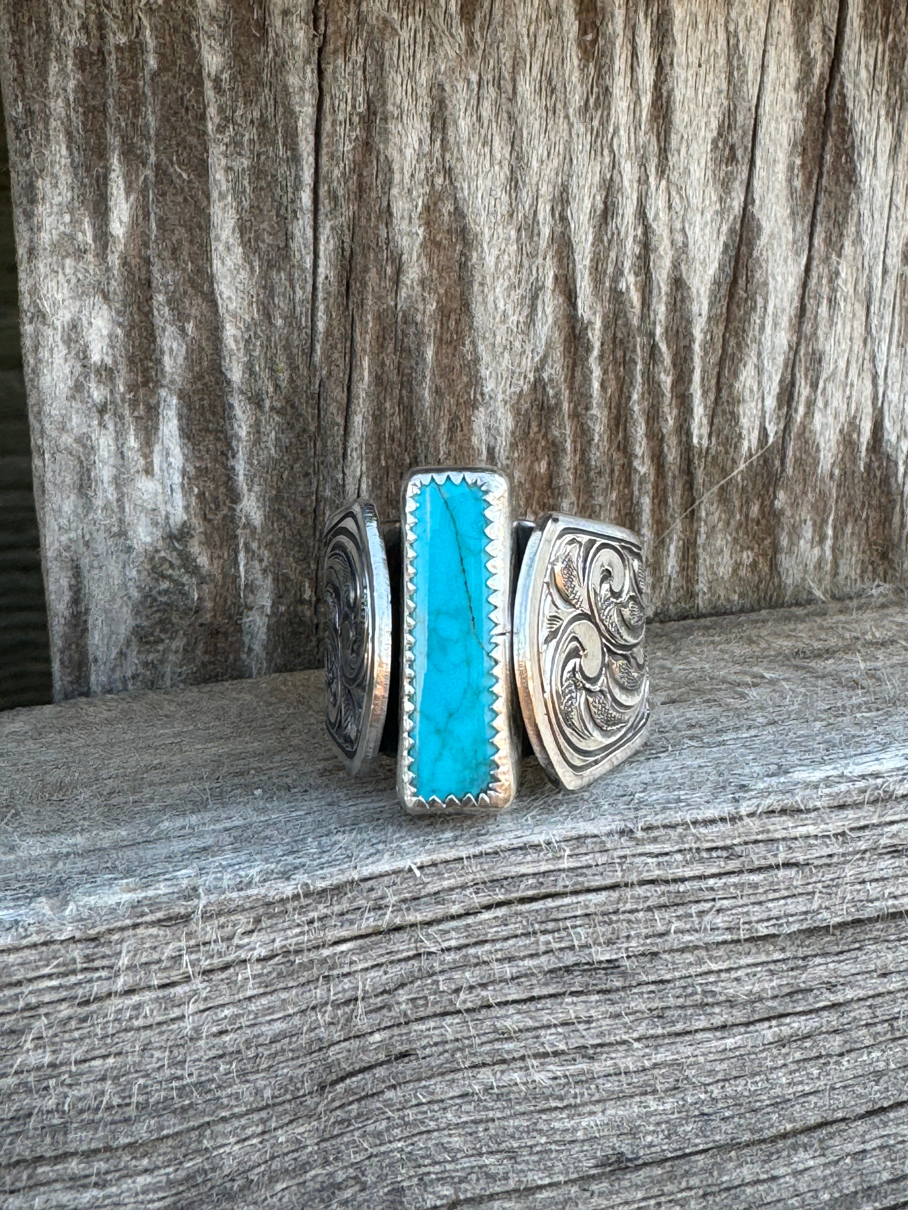 Turquoise Cathedral Ring