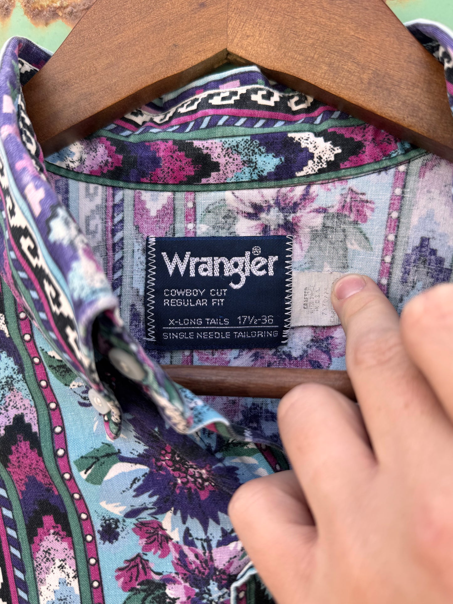 Vintage Wrangler Floral Button Up