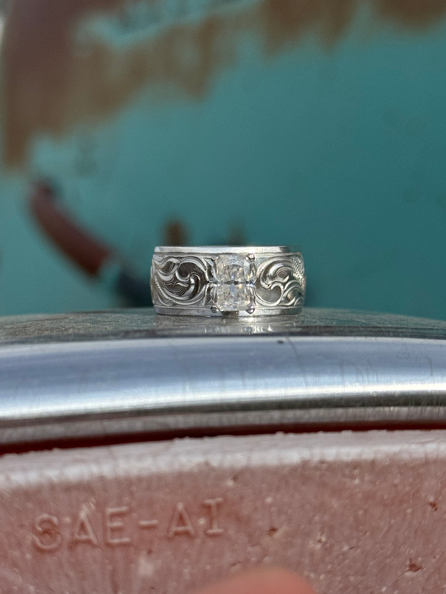 Moissanite Engagement Ring