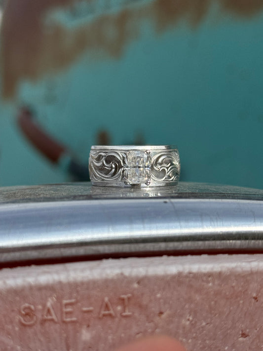 Moissanite Engagement Ring