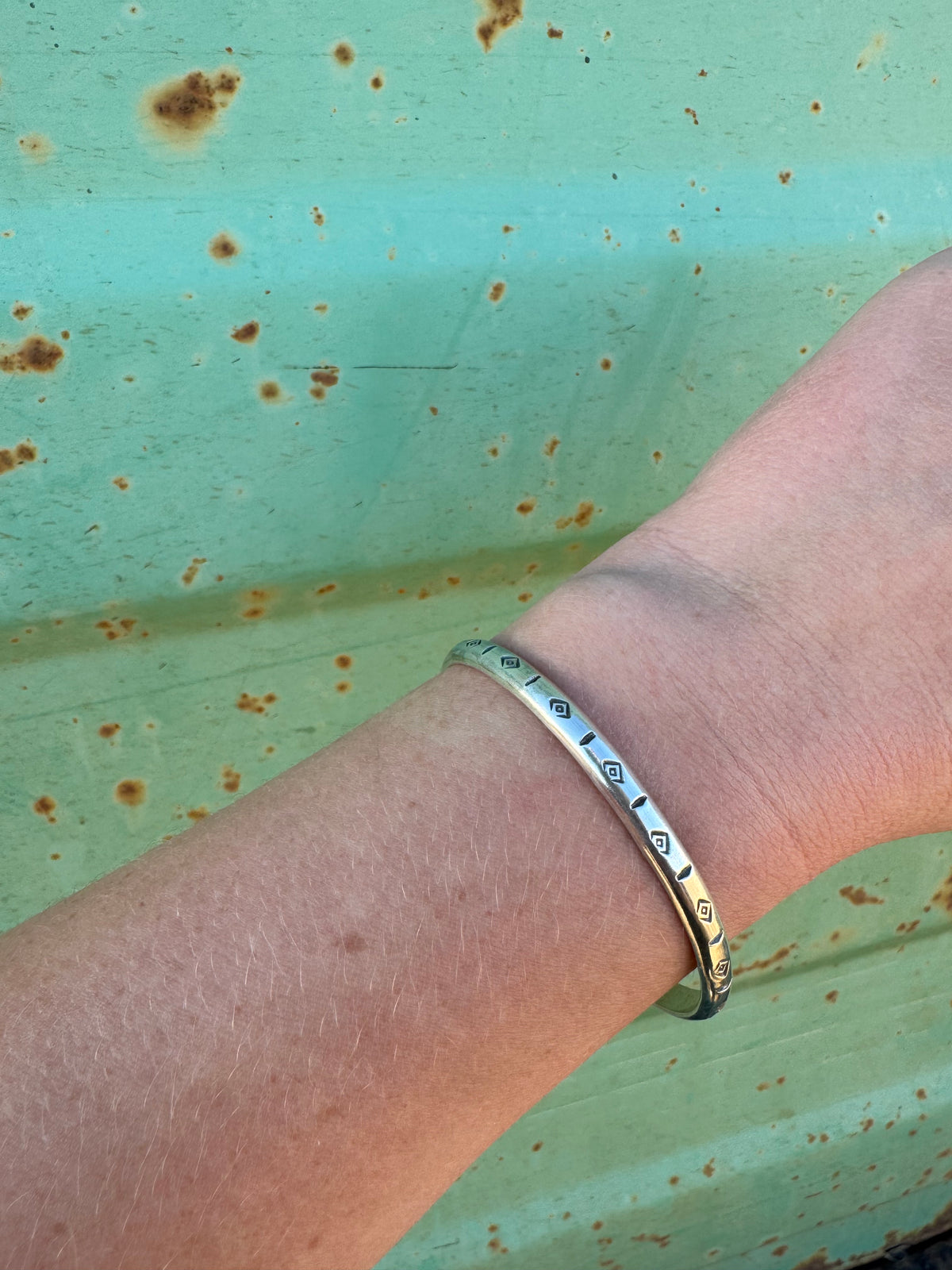 Stamped Sterling Cuff