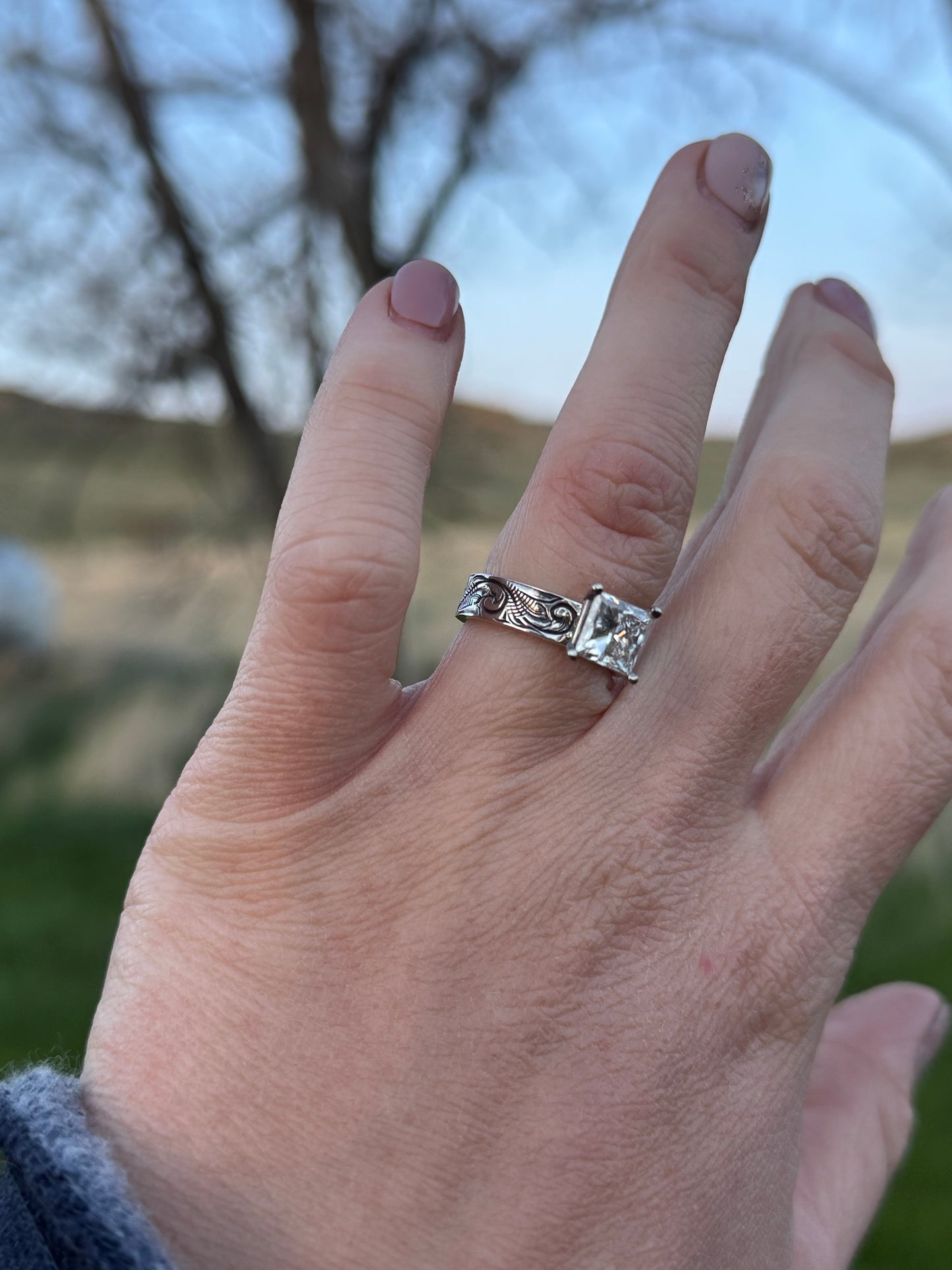 Princess Cut Custom Ring