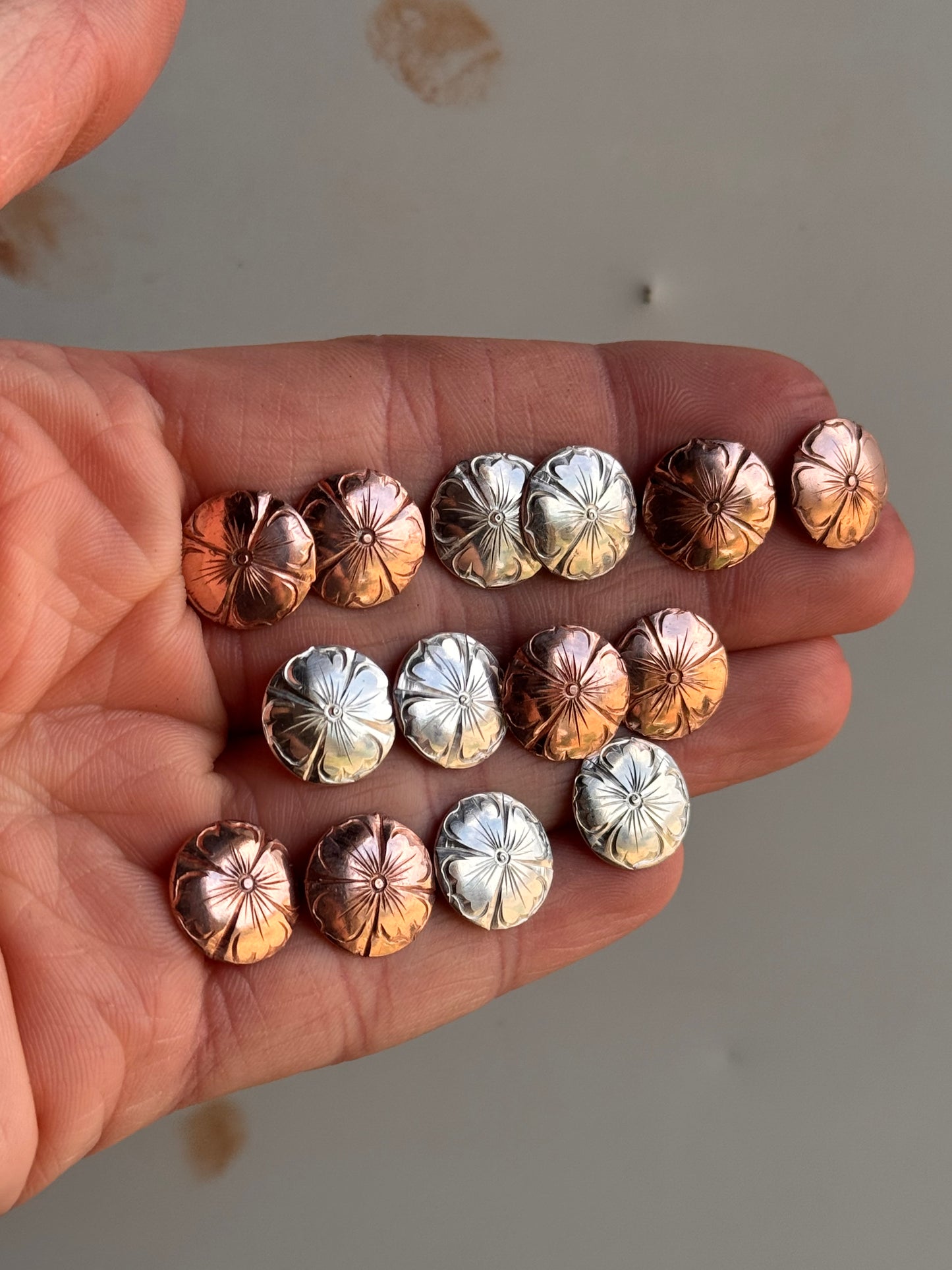 Sterling Flower Studs
