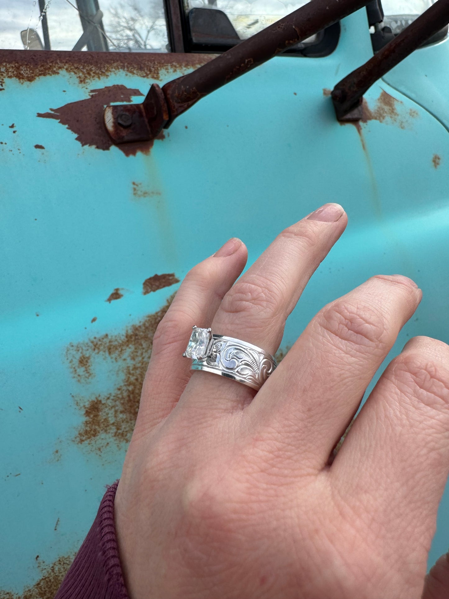 Moissanite Engagement Ring