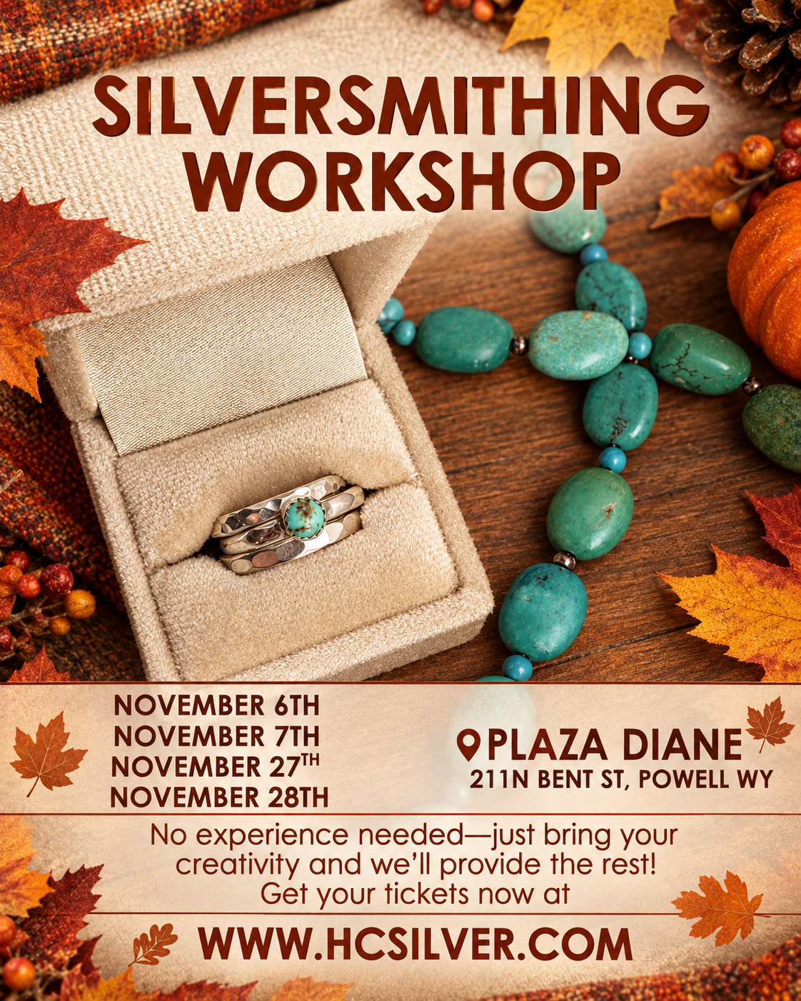 Plaza Diane Stacker Ring Class: Friday, November 27th at 6pm