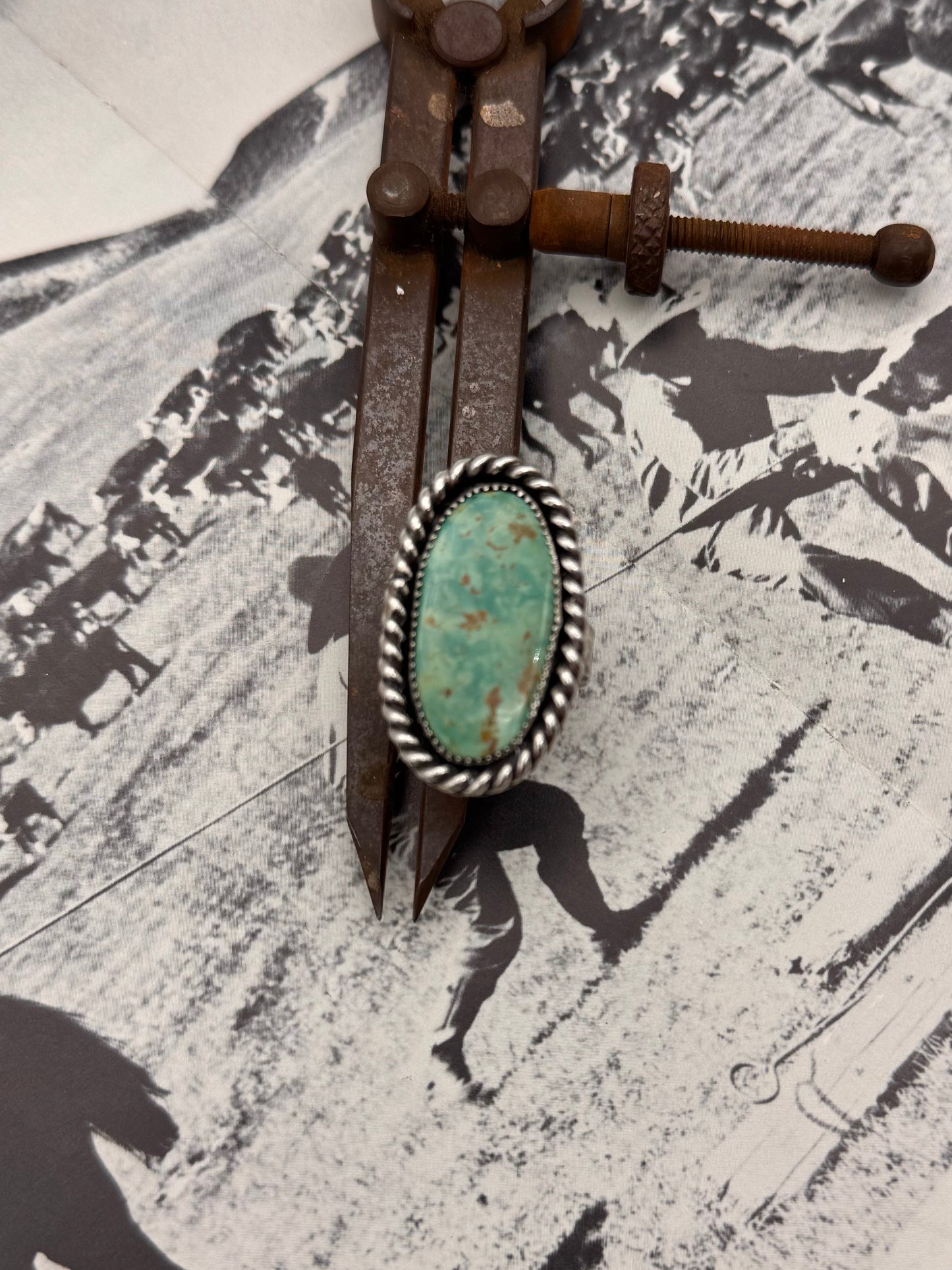 Large Oval Turquoise Ring