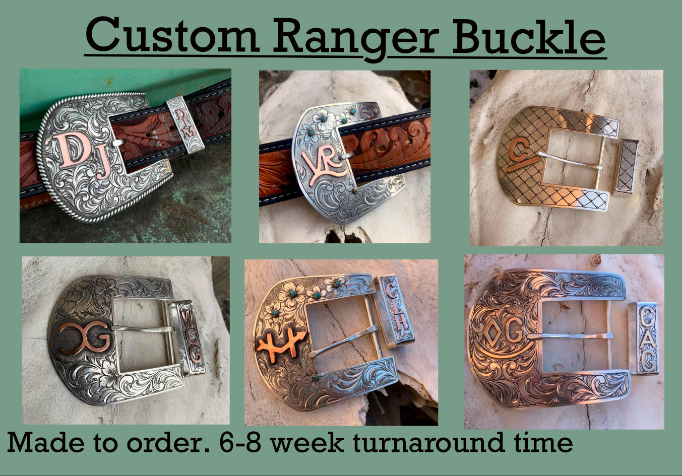 Custom Belt Buckle 6-8 Week Turnaround Time